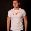 Мъжка тениска с бродирана Канатица” Символ е на щастие, дълголетие и защита от зли сили