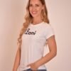Дамска бяла тениска Zani от нова колекция. Българско производство.