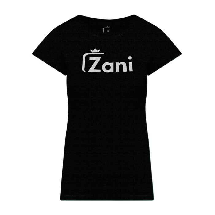 Черна тениска Zani от нова колекция 2024г. Българско производство.