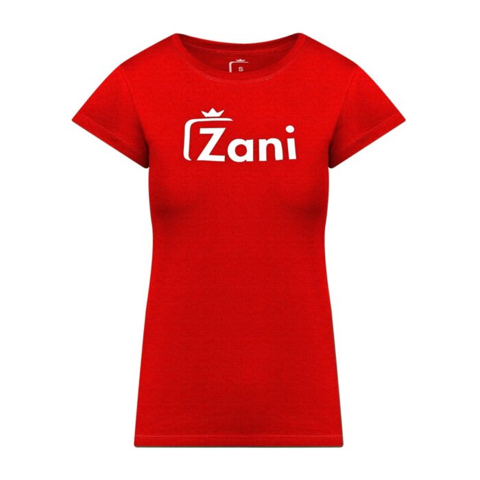 Тениска ЗАНИ в червено от нова колекция 2024г. Българско производство.