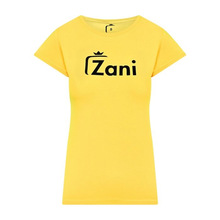 Дамска тениска в жълто Zani от нова колекция 2024г. Българско производство.