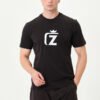 НОВО.Черна памучена тениска с логото на Zani. Произведено в България!
